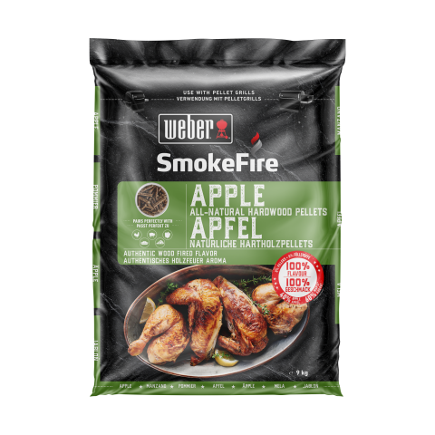 Pelety Weber SmokeFire Apple, 9 kg